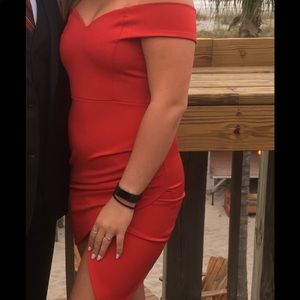 Red semi formal dress